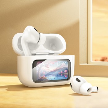 BOROFONE TWS BLUETOOTH EARPHONES BW76 BROCADE ANC WHITE - 5